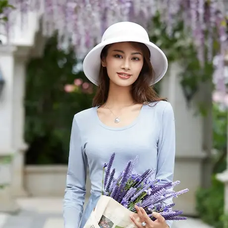 古今薄款圆领百搭秋冬简约时尚高弹保暖打底套装女3L591图片