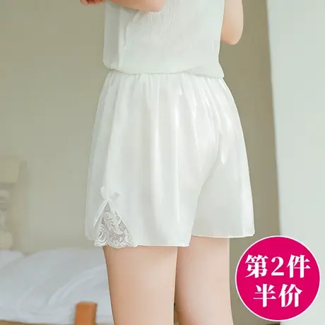 安全裤女防走光宽松可外穿白色蕾丝花边打底短裤头jk保险裤配裙子图片