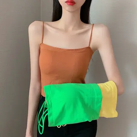 带胸垫吊带美背背心女夏季薄款聚拢文胸外穿内搭打底抹胸裹胸内衣商品大图