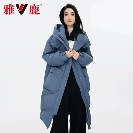中长款女士女款宽松保暖时尚反季羽绒服休闲Y1001A41123商品大图