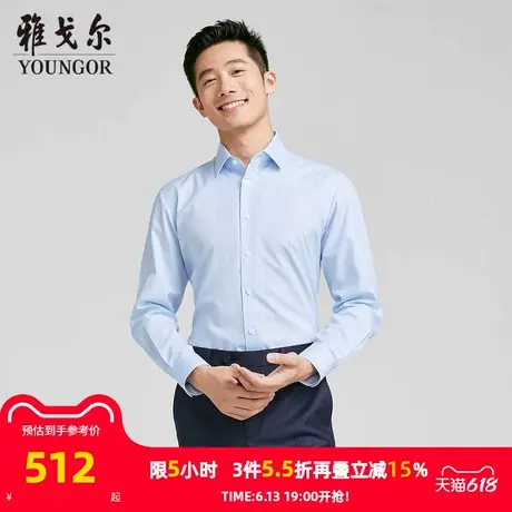 【商场同款】雅戈尔男士长袖衬衫春秋新款官方商务休闲长袖衬衫男商品大图