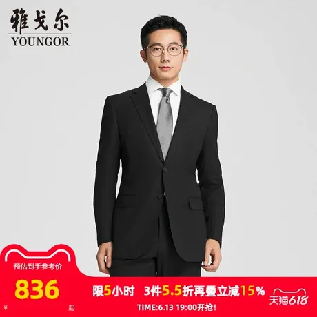 【商场同款】雅戈尔男士西服春季新款官方商务休闲羊毛西装外套男图片