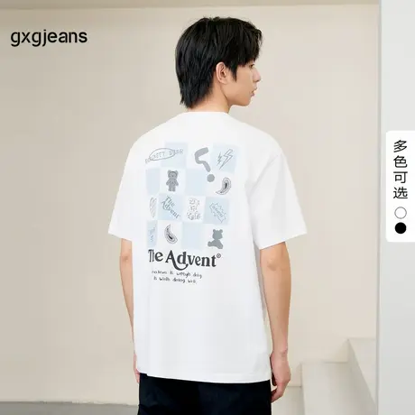 gxg.jeans男装2024年夏季短袖针织J24D442004图片