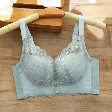 内衣女小胸聚拢收副乳防下垂文胸2023新款爆款加厚胸罩无钢圈秋冬图片