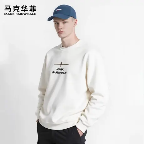 马克华菲 deer 潮流十字字母印花美式卫衣男款新款舒适宽松外套女图片