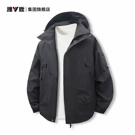 雅鹿新款冲锋工装夹克春秋季早秋高级感外套男款2025新款潮牌男商品大图