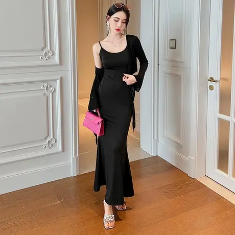 百搭防晒衬衫披肩开衫外套女夏季新款修身薄款系带长袖外搭空调衫商品大图