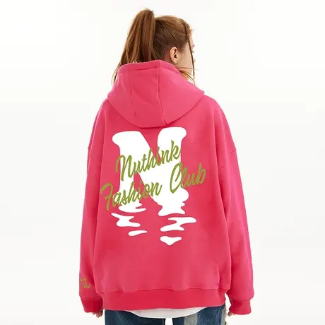 美式潮牌vibe字母连帽卫衣男潮潮流高街宽松oversize春季情侣外套商品大图