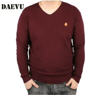 大依无忧潮胖秋冬新款简约大码男装加肥加大男士毛衣线衣针织外套商品大图