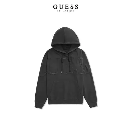 GUESS23年新款秋男士潮流百搭宽松印花连帽长袖卫衣-M3BQ26KBY31图片
