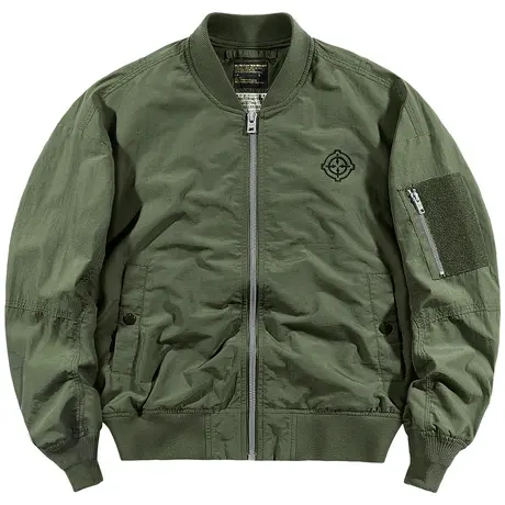 VIP落肩袖ma1飞行员夹克男春秋工装外套oversize大码宽松棒球服潮商品大图