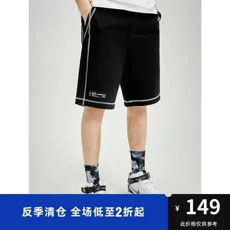 马克华菲男装 短裤男夏季明线运动宽松休闲五分裤中短裤潮图片