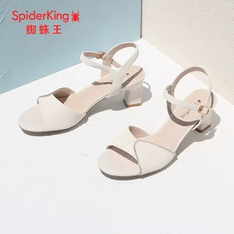 SPIDER KING/蜘蛛王凉鞋女2023夏季商场同款粗高跟仙女风软底舒适商品大图