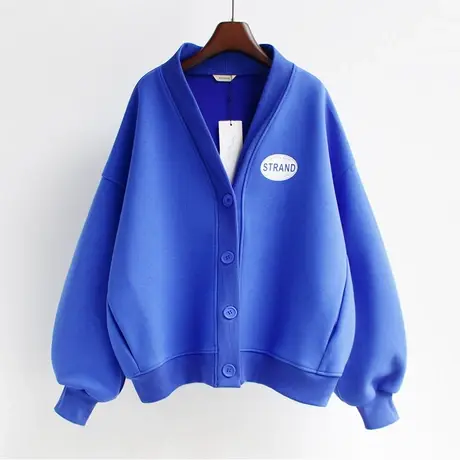 卫衣女春秋薄款2021年新款韩版ins潮夹克开衫棒球服宽松短款外套商品大图