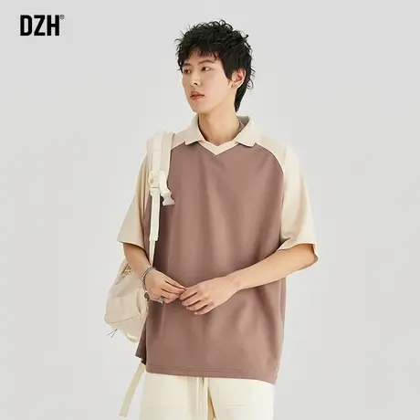 男士潮牌polo衫男短袖男款夏季衣服新款宽松上衣情侣翻领t恤半袖商品大图