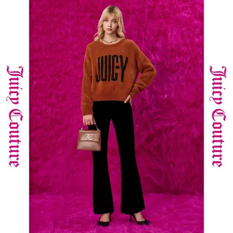 Juicy Couture橘滋甜酷丝绒女式休闲裤商品大图