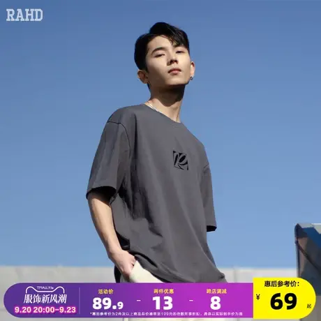 Radiohead短袖t恤男圆领上衣T恤纯棉青少年宽松简约夏装2023新品商品大图