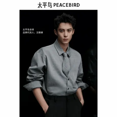 【商场同款】太平鸟男装衬衫B1CHE3220图片