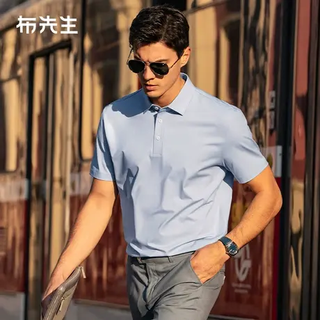 MrBu布先生简约设计行政t恤2025夏季新款纯色气质男款短袖AT16060图片