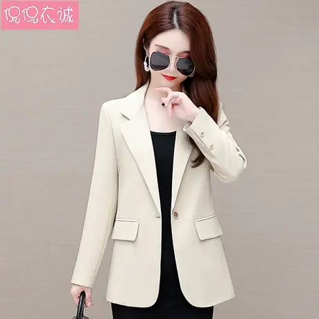 2023秋装新款小西装女短款外套韩版宽松长袖小西服女装小个子上衣图片