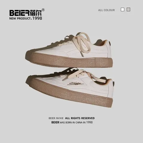 夏季2021年新款小白鞋女透气薄款休闲百搭学生运动板鞋子原创小众商品大图