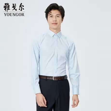 雅戈尔奥莱 商场同款男士长袖衬衫秋季新款官方商务休闲衬衫商品大图