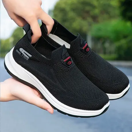 保洁鞋老北京布鞋女鞋新款中老年一脚蹬休闲女款浅口上班妈妈鞋子商品大图