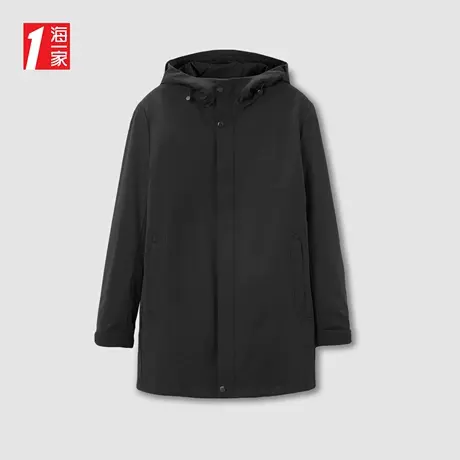 海一家可脱卸内胆外套保暖连帽简约商务夹克男商品大图