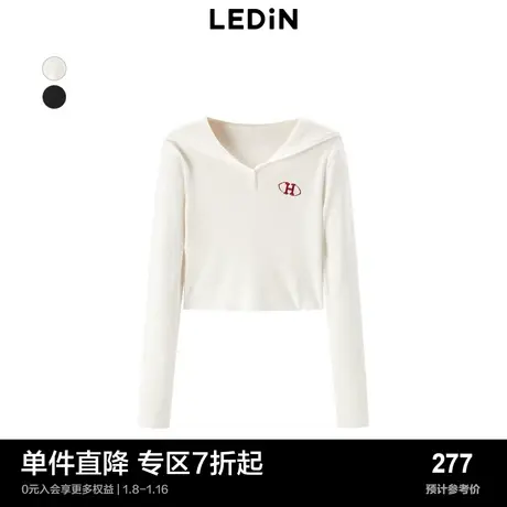 【商场同款】乐町毛衣外套秋季新款显瘦连帽针织开衫C2EED3302图片