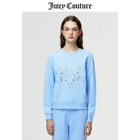 Juicy Couture橘滋外套女美式春季新款运动休闲长袖圆领套头卫衣商品大图