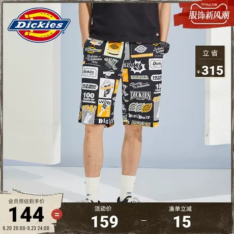 Dickies商场同款短裤 工装灵感 男春夏纯棉舒适涂鸦酷下装短裤图片