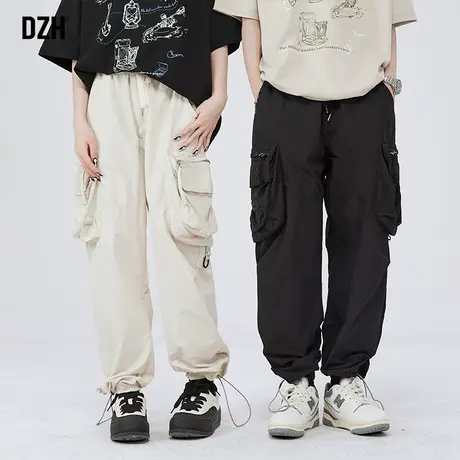 男士工装裤男夏季薄款凉感速干裤男美式冲锋裤子男款直筒束脚长裤商品大图