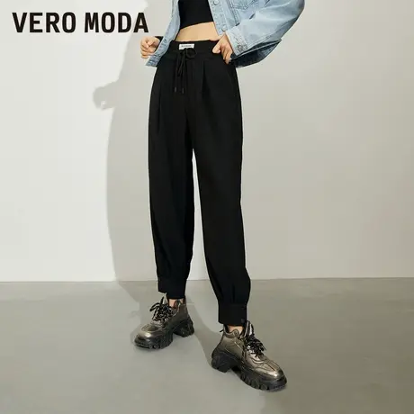Vero Moda奥莱春秋清仓百搭收脚贴布宽松九分萝卜休闲裤子女流行图片