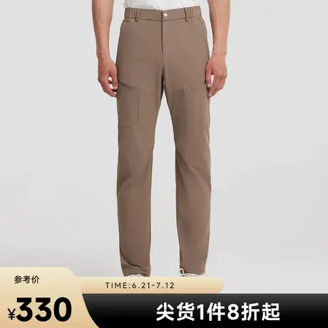 美特斯邦威男2025春季新款潮流舒适户外机能合体贴袋直筒休闲裤图片