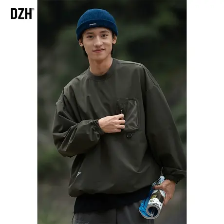 男士速干户外多功能口袋卫衣男秋季潮牌男款透气山系登山机能外套商品大图