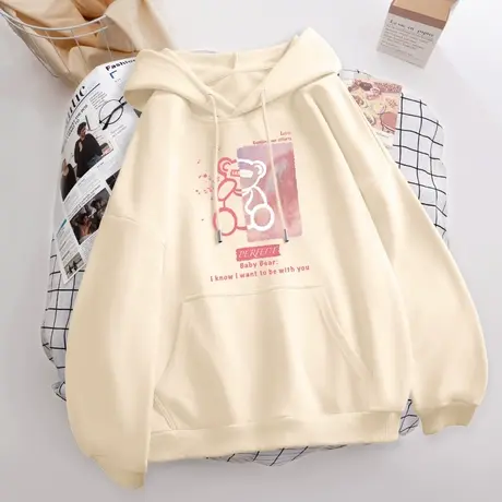 秋季连帽卫衣女2023新款秋款女装设计感小众上衣宽松春秋薄款外套商品大图