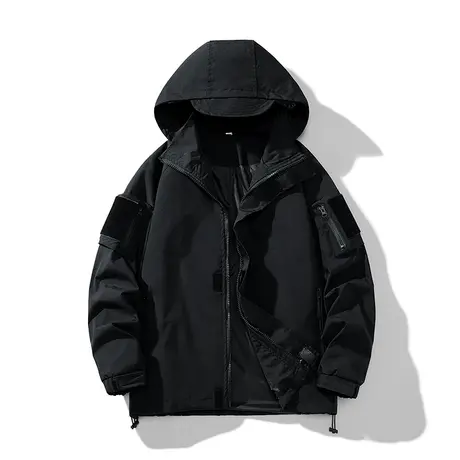 美式户外大码冲锋衣外套男防风防水登山服情侣潮牌春秋季运动夹克商品大图