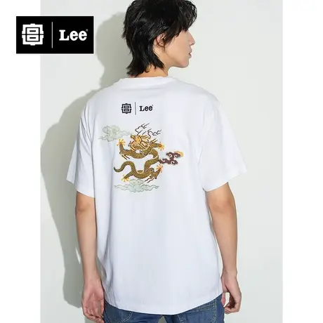 Lee宫廷文化“龙随型动”潮服22秋冬新品舒适男短袖T恤LMT003644图片