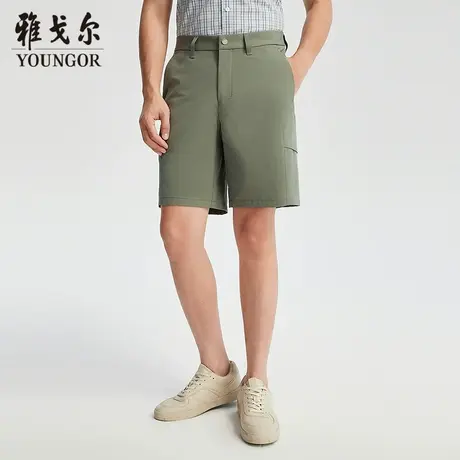 【商场同款】雅戈尔男士短裤夏季新款官方商务休闲舒适男士短裤图片