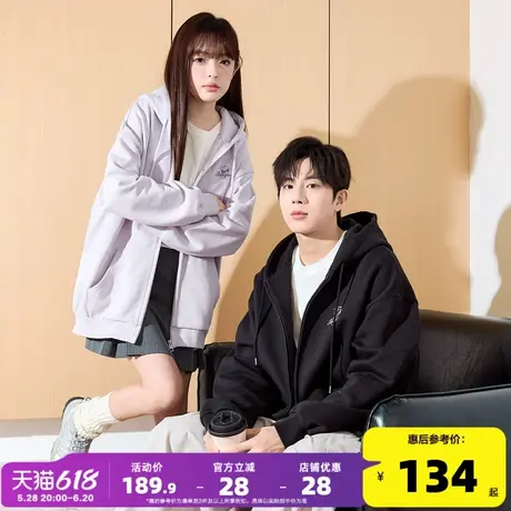 【史努比联名】唐狮2025春季新款情侣外套男女连帽卫衣外套情侣装图片