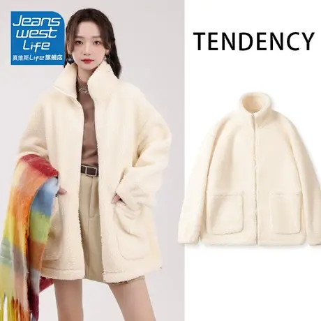 真维斯LIFE今年流行外套女2023新款爆款加绒加厚小个子女生上衣商品大图