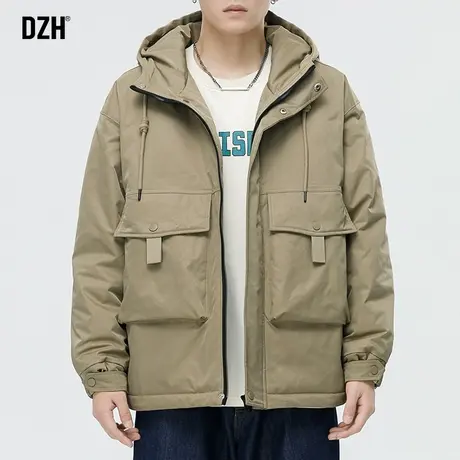 男士工装棉衣男冬季加厚高级感痞帅棉服男款2024新款连帽棉袄冬装商品大图
