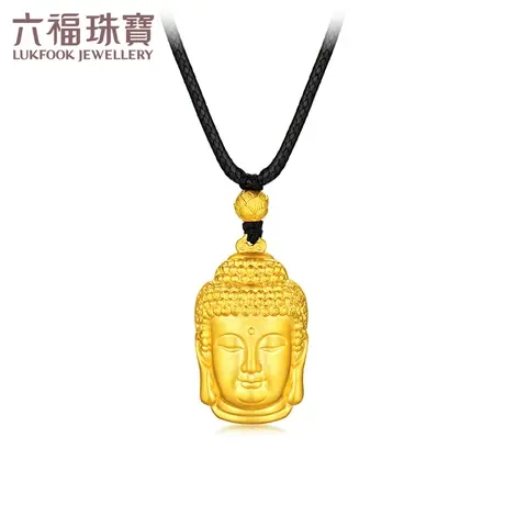 六福珠宝福满传家如来佛像造型黄金吊坠足金挂坠计价G16TBGP0006图片