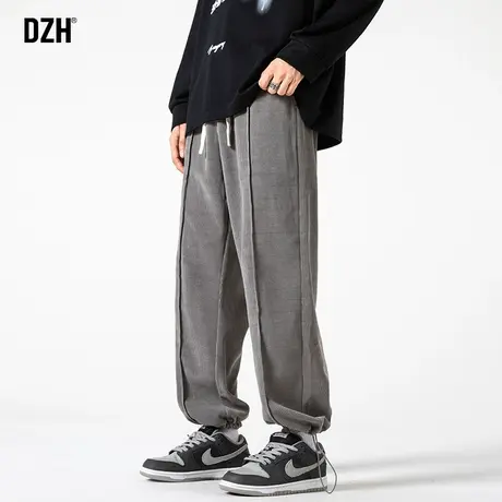 男士抽绳运动裤男春秋款宽松潮牌休闲裤子百搭2024年新款卫裤束脚商品大图