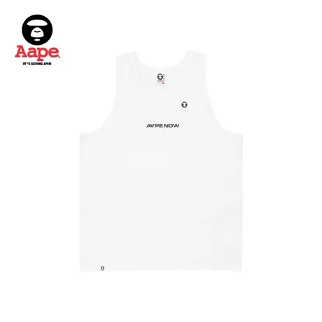 Aape旗舰店男装春夏猿颜纯色字母无袖背心0874XXI商品大图