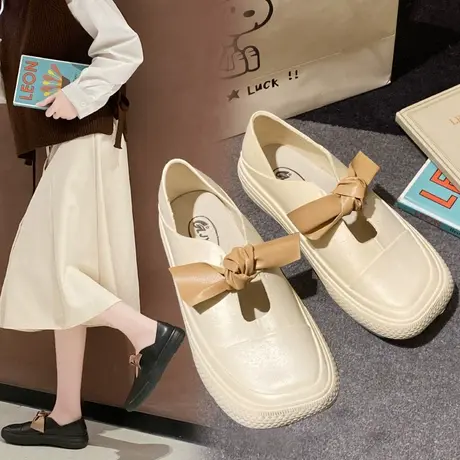 日系时尚防水沙滩鞋雨鞋女款防滑外穿女士可爱防水鞋新款套鞋胶鞋商品大图