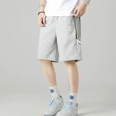 夏季男士短裤薄款运动休闲五分裤宽松冰丝5分裤子宽松休闲男孩子商品大图