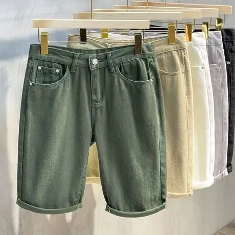 休闲短裤男士五分裤夏季韩版潮流工装裤直筒牛仔裤男潮牌2023新款商品大图