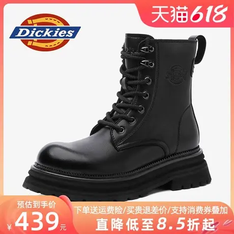 Dickies马丁靴男款2025新款春夏男鞋英伦靴子黑色男士高帮工装靴商品大图