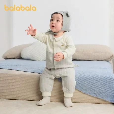 巴拉巴拉balaOne婴儿连体衣宝宝爬服哈衣2025新款可爱时尚洋气萌图片